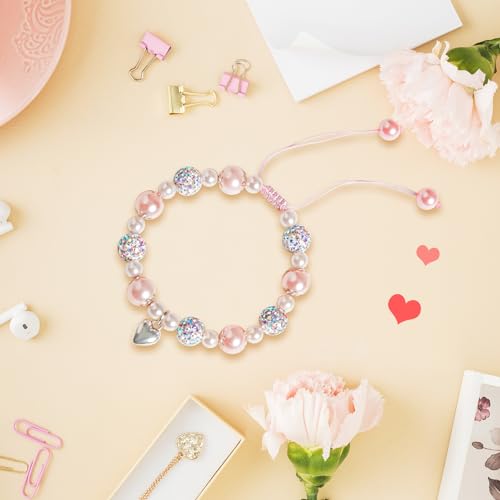 Image of Natural Stone Bracelets Gifts Heart Charm Bracelet Gifts Bracelets Gifts With Warm Message Card Bracelet Gifts