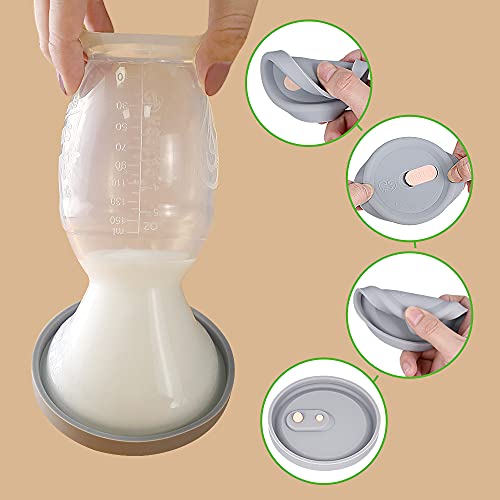 haakaa Silicone Breast Pump & Silicone Cap 5oz/150ml - Image 3