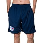 New York Rangers Men's Team Logo Air Mesh Shorts