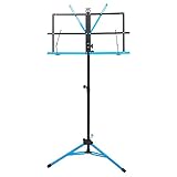 Audio 2000s 60' Height Portable Sheet Music Stand Dual Color Black/Blue AST444B-BBL
