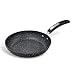 Produktbild Scoville Neverstick Bratpfanne, 24 cm, Antihaftbeschichtung, kratzfest, leicht zu reinigen, Edelstahlboden mit Soft-Touch-Griff, Schwarz