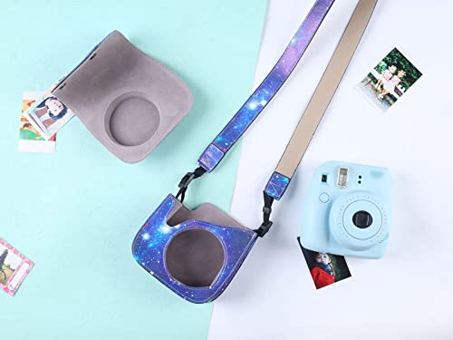 Katia Camera Case Bag Compatible With Fujifilm For Instax Mini 11 9 8+ 8 Instant Film Camera With Shoulder Strap And Photo Accessories Pocket - Galaxy #TOP4