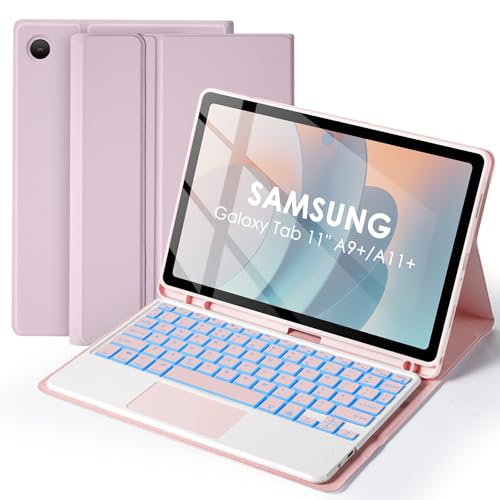 Cubierta magnética delgada SOPPY con teclado premium para tableta Samsung Galaxy Tab A9 Plus