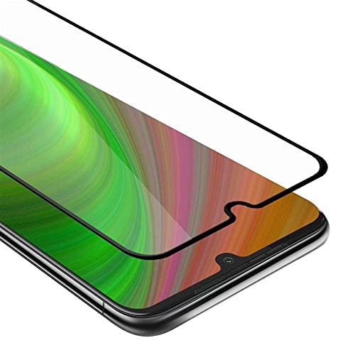 Cadorabo Vidrio templado cobertura completa compatible con Motorola MOTO G8 PLUS en TRANSPARENTE con NEGRO - Vidrio protector de pantalla en dureza 9H con compatibilidad touch 3D
