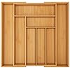 Utopia Kitchen Caddy Expandable Drawer Organizer, Bamboo Dividers Organizer for Kitchen, Silverware, Flatware, Living Room, Makeup Drawer & Utensil Holder, Natural Wood