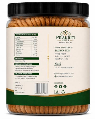 Image of PRAKARTI NUTS Premium anjeer 1kg fresh | Jumbo Dry Figs | Premium Quality Anjeer (Figs) | Rich in Fiber | Low Fat Healthy Snack | Naturally Sweet Imported Dry Fruit