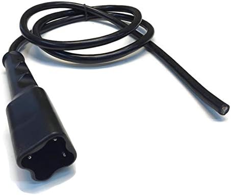 Cargador de carrito de golf Conector de 3 pines Enchufe y cable de alimentación para Yamaha G29 de 48 V - Lado de la manija