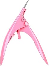 JFDBGU Alicates de uñas profesionales, tijeras de línea plana, tijeras en forma de U, cuchillo de recorte, manicura rosa herramientas de uñas