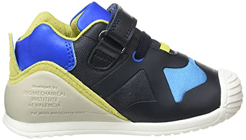 Baskets bébé garçon Biomecanics 211131B en cuir bleu - 6