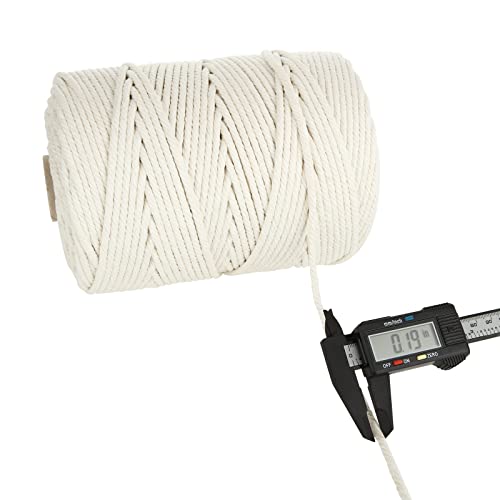 ASelected Makramee Garn 5mm Beige 2er-Pack – Bild 5