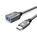 Produktbild IVANKY Typ C auf USB 3.1 Adpter - OTG unterstützender Adapter für Laptops und Handys mit USB-C-Anschluss, geeignet für MacBook Pro, Samsung S8/S9, Huawei P9, Honor 8 und mehr - Grau