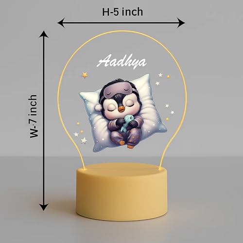 Image of PRINT BHARAT Acrylic Customized Name LED Lamp Personalized Night Light with Name Custom Gift for Birthday Anniversary Home Decor for Men Birthday Gift Kids Friend Return Gift Kids Birthday (Design 1)