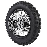 Ausla 10\ Hinterradfelge mit Reifen, 80/100-10 3.00-10, 15mm Achslöcher, 190mm Bremsscheibe, für Dirt Pit Bike und Motorrad