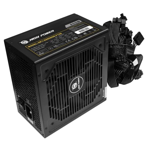 Image of HIGH POWER 850W Power Supply 80 Plus Gold Certified ATX 3.0 & PCIe 5.0 Compliant. High-Performance, Efficiency, Reliability, 120mm Silent Fan, Active PFC, and All Protections