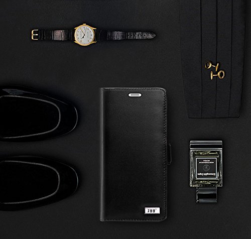 FYY [couro legítimo] Capa carteira para Samsung Galaxy S8+ Plus 2017, capa carteira flip flip feita