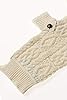 Aran Crafts Dog Irish Cable Knit Wool Soft Buttoned Coat for Dogs (R4523-M-NAT) #4