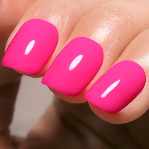 Imtiti Vernis à ongles en gel rose, 1Pcs 15ml Vernis à ongles en gel de couleur rose néon, vernis à ongles à LED, manucure design, salon de coiffure, bricolage à la maison, cadeau de Noël.