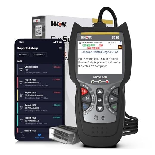 INNOVA 5410 OBD2 Scanner ABS SRS Airbag Engine Transmission Scan Tool, All System Scanner, Airbag Light Reset, Oil Light Reset, Get Fixes & Parts for Unlimited Vehicles on iPhone & Android