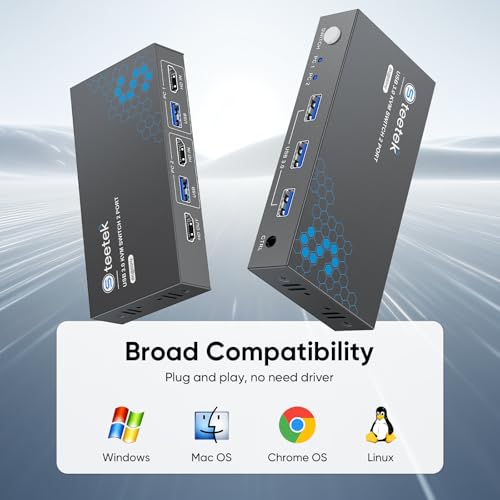 Hearvo STK-S7229H-A Usb 3.0 Hdmi Kvm Switch 1 Monitor 2 Computers, 8K@60Hz Kvm Switches thumb #6