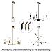 Haligate Brass Sloped Ceiling Adapter for Pendant Light Chandelier Ceiling Lamp 1 Pcs, Vaulted Ceiling Light Fixtures, 180+355 Rotatable