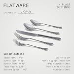 Made In Cookware - Flatware Set - 4 Place Settings (20 Piece Set) - Made In Italy