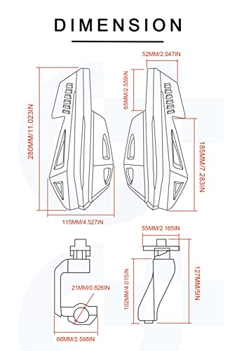 Protège-mains de moto anti-vent et projections pour guidon YZF MT - 2