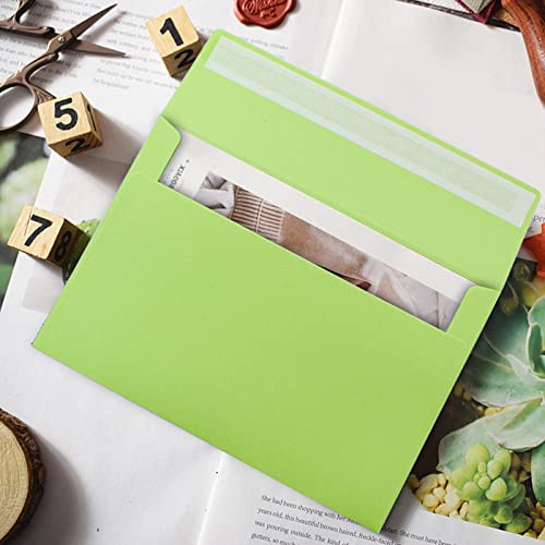 VANRA 150 Pack Colorful Envelopes for Invitations A7 Envelopes Bulk for 5x7 Greeting Cards, Wedding Invitations, Photos (15 Assorted Colors)