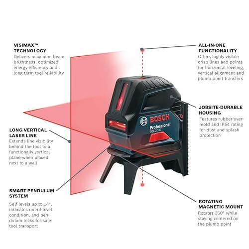 Bosch GCL2-160 Gcl 2-160 65 Ft Self-Leveling Cross-Line Laser With Plumb Points thumb #1