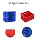 BE-TOOL 86 Type Wall Switch Box 86 x 86 x 46 mm Junction Connector Waterproof Dustproof Switch Socket Protection Box(Blue, 5 PCS)