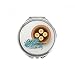 Hong Kong Fish Meat Shaomai China Hand Compact Mirror Round Portable Pocket Glass