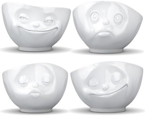 Fiftyeight Schalen SET 4-tlg, Schalen verknallt+grinsend+küssend+glücklich
