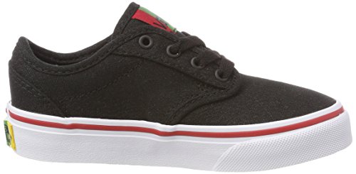 Vans Vans Girl's Low-Top Sneakers Trainers, Black Rasta Black Red 6bi, 38