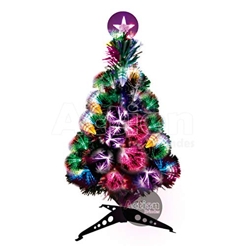 Árvore De Natal Fibra Ótica Led 60cm
