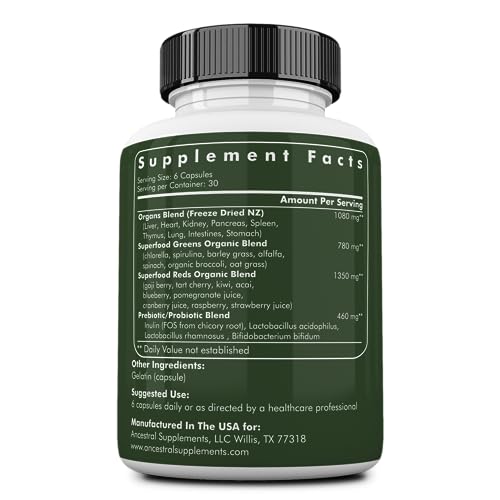 Ancestral Supplements 2000 Greens Powder Capsules thumb #1