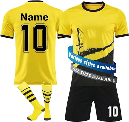 Generic BVB Personalisiertes Trikot für Kinder Fußball Trikot mit Namen...