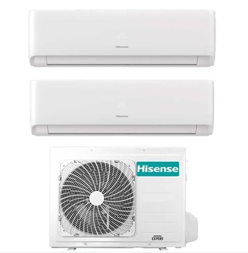 Climatizzatore Condizionatore Inverter Hisense Ecosense Wi-fi Dual Split 9000+9000 Btu 2AMW42U4RGC R-32 A++ in Pompa di Calore