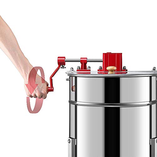 FLYHERO Honigschleuder / 4 Waben/Manuell/Rostfreier Edelstahl/Imker Honig NeuExtracteur De Miel Acier Lnoxydable 4Cadre… – Bild 7
