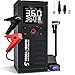 Jump Starter with Air Compressor, 7000A 180PSI Car Battery Jump Starter Jump Box (All Gas/10.0L Diesel), Battery Jumper Starter Portable Jumper Cables, Large LCD Display, LED Light Black