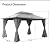 LAUSAINT HOME Outdoor Patio Gazebo 10'x13' with Expansion Bolts, Heavy Duty Party Tent & Shelter with Double Roofs, Mosquito Nettings and Privacy Screens for Backyard, Garden, Lawn, Smoke Grey