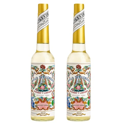 Agua de Florida 270 ml - Agua de Colonia - Murray & Lanman - Echo en Perú - Fragancia Clásica y Refrescante con Notas Cítricas y Florales - Pack Laborawi (2 x 270ml)