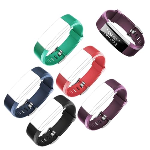 Correa de reloj de repuesto ID115Plus HR: pack de 5 correas ajustables de silicona multicolor 3