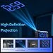Peakeep Projection Alarm Clock for Bedroom Ceiling 180° Rotatable, Loud for Heavy Sleepers, Colorful Nightlight, 5 Brightness Dimmable Large Number Bedside Electric LED Digital Clock with USB Port