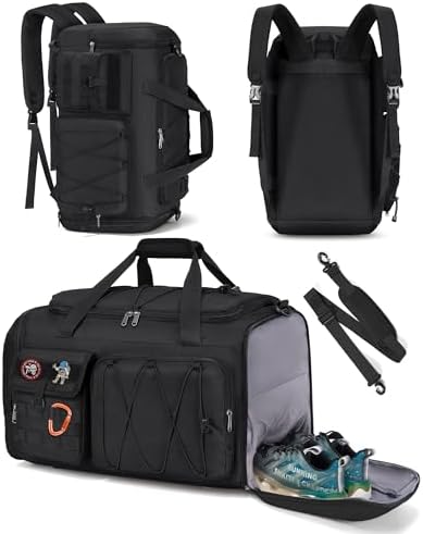 RAINSMORE Bolsa Deporte Hombre Mujer 45L, Bolsa Gimnasio 3 en 1 c...