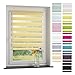 Produktbild ourdeco®Doppel-Rollo,Duo-Rollo/100x160cmlemonyellow/lichtdurchlässig,Blickdicht/Farben:Weiß,Apricot,Gelb,Grün,Blau,Rot,Anthrazit,Grau,Natur/Klemmen=Montage ohne Bohren=Smartfix=Klemmfix=Easy-to-fix