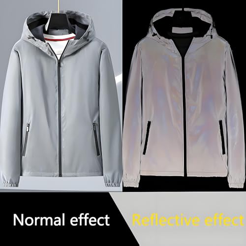 Chromashift Reflective Windbreaker – 2025 New Daily Wear, Daily Wear, Night Runs, Rides & Color-Shifting, Windproof2