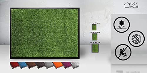 LucaHome Door Mat Entrance Home Indoor and Outdoor Door Mat, Green, 60 x 180 cm (Rectangular) - Image 2