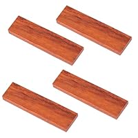 XiyaxiVici 4 Stück Natürliches Holz Messergriff Rotes Birnbaumholz Messer Griff Material DIY Werkzeuge Messergriffe Knife Handle Scales für Musikinstrumente, Werkzeuge und Messer 16x4x1 cm