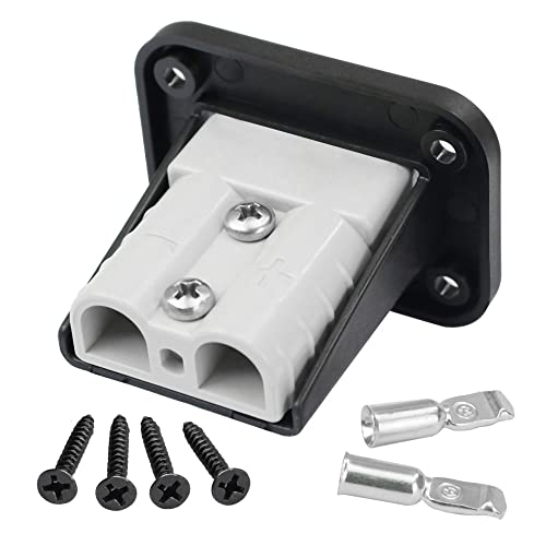 Wekttznol 12-24V 50Amp Mounting Bracket Panel Plug Flush Mount For Anderson Sb50 Series Connectors #TOP3