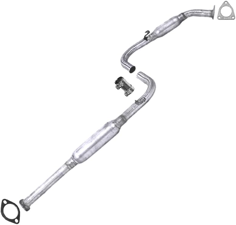 Northeastern Exhaust | Direct Fit Exhaust Resonator Pipe Compatible for 2000-2005 Mitsubishi Eclipse 2.4L | Free Sleeve and Gaskets Included | Automotive Replacement Part