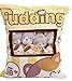 Snack-Kissen Kuscheltier Spielzeug, Niedliche Snackkissen, Gefüllte Tierspielzeug Pudding Dekorative Abnehmbare Pudding Plüschtiere Weiche Sofa Kissen Für Teenager Mädchen Kinder Gelbe Katze